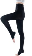 MEDIAL Medical Compression Tights, 1st Compression Class, Open Toe - Black, Size 5XL - Stockings