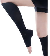 MEDIAL Medical Compression Calf Socks, 1st Compression Class, Open Toe - Black, Size M - knee socks