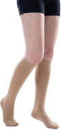MEDIAL Medical Compression Calf Socks, CCL 1, Closed Toe - Nude, Size L - knee socks