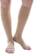 MEDIAL Class 2 Medical Compression Calf Stockings Open Toe - Nude, Size XXL - knee socks