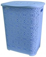 Mega Plast, Koš na prádlo MONAKO, 57 × 45 × 38 cm, světle modrý - Koš na prádlo