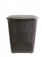 Mega Plast, MONAKO laundry basket, 57 × 45 × 38 cm, wenge - Laundry Basket