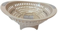 Mega plast Cedník Lux s otvorem, capuccino, 32,5 × 29 × 14 cm - Colander