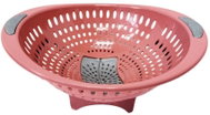 Mega plast Cedník Lux s otvorem, růžový, 32,5 × 29 × 14 cm - Colander