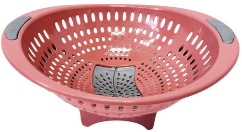 Mega plast Cedník Lux s otvorem, růžový, 32,5 × 29 × 14 cm - Colander - Main image
