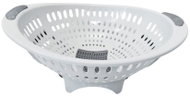 Mega plast Cedník Lux s otvorem, světle šedý, 32,5 × 29 × 14 cm - Colander