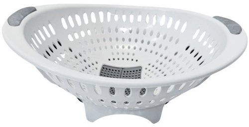 Mega plast Cedník Lux s otvorem, světle šedý, 32,5 × 29 × 14 cm - Colander - Main image
