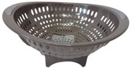 Mega plast Cedník Lux s otvorem, šedý, 32,5 × 29 × 14 cm - Colander