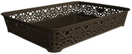 Mega Plast, Basket MONAKO M, 6 × 36 × 27 cm, wenge - Basket