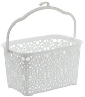 Mega Plast, MONAKO pin basket, 13 × 23,5 × 15,5 cm, white - Basket