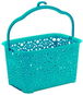 Mega Plast, Košík na kolíčky MONAKO, 13 × 23,5 × 15,5 cm, tyrkysový - Koš