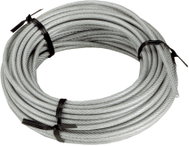 CONNEX Ocelové lanko pozinkované, 3-4 mm × 15 m, oplastované - Cable