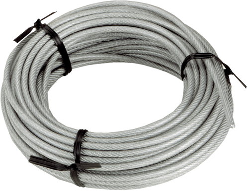 CONNEX Ocelové lanko pozinkované, 3-4 mm × 15 m, oplastované - Cable - Main image