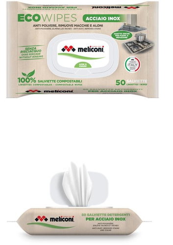 MELICONI green line Vlhčené čisticí ubrousky na nerez povrchy - Cleaning Agent - Main image