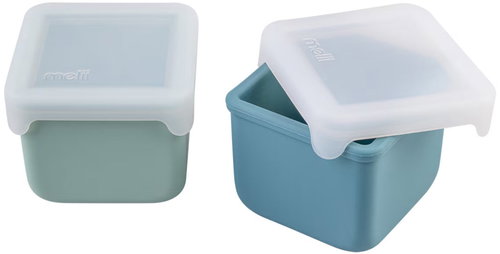 Melii Silikon-Snackdosen 237 ml 2 Stück grün - Dosen-Set - Hauptbild