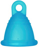 Me Luna Soft XL Shorty with eyelet turquoise - Menstrual Cup