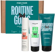 Men Rock gift set aftershave balm, shampoo and face cream 300258 - Cosmetic Gift Set