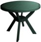 MEGA PLAST stôl MEZZO O 90 cm, tm. zelený, PP - Záhradný stôl