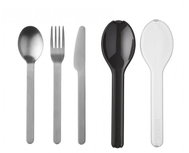 Mepal Set of travel stainless steel cutlery Ellipse Nordic Black - Cutlery Set