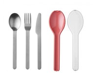 Mepal Ellipse Vivid Mauve stainless steel travel cutlery set - Cutlery Set