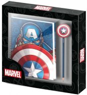 Marvel: Captain America - zápisník A5 s propiskou - Dárková sada