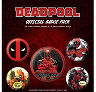 Marvel Deadpool: Outta The Way - set 5 odznaků  - Placka