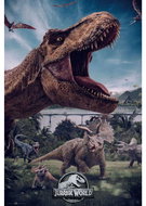 Cure Pink distribution of Jurassic World: T-Rex & Triceratopse - Poster