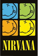 Nirvana Smiley Squares - Poster