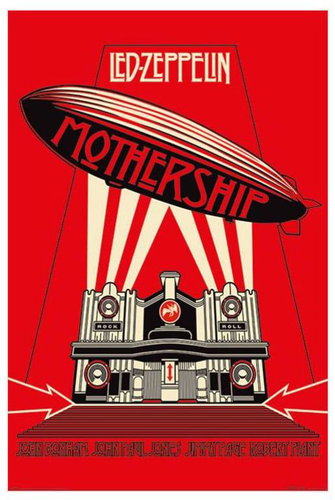 Led Zeppelin Mothership Red - Poster - Main image