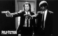 Pulp Fiction B&W Guns - Poster