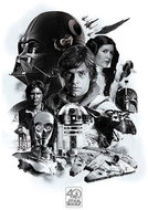 Star Wars Montage 40th Anniversary - Poster