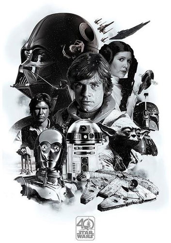 Star Wars Montage 40th Anniversary - Poster - Main image