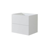 Aira desk, bathroom cabinet, white, 2 drawers, 610x530x460 mm - Bathroom Cabinet