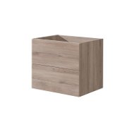 Aira desk, bathroom cabinet, oak, 2 drawers, 610x530x460 mm - Bathroom Cabinet