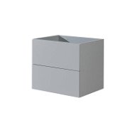 Aira desk, bathroom cabinet, grey, 2 drawers, 610x530x460 mm - Bathroom Cabinet