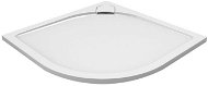 Mereo Quarter-round shower tray with rounded cover, 90x90x3 cm, incl. sif., without feet, cast marbl - Shower Tub