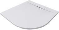 Mereo Quarter-round shower tray with square cover, 90x90x3 cm, incl. sif., without legs, cast - Shower Tub