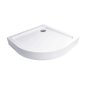 Mereo Quarter-round shower tray R550, 90x90x14 cm, SMC, white, incl. feet and siphon - Shower Tub