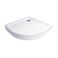 Mereo Quarter-round shower tray R550, 90x90x14 cm, SMC, white, incl. feet and siphon - Shower Tub