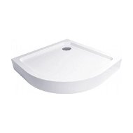 Mereo Quarter-round shower tray R550, 80x80x14 cm, SMC, white, incl. feet and siphon - Shower Tub
