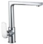 Mereo Sink mixer, Eve, with flat arm above lever, height 273 mm, chrome - Tap