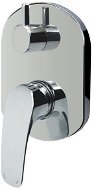 Mereo Shower mixer with diverter, Eve, Mbox, oval cover, chrome - Tap