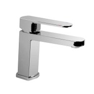 Mereo Basin mixer, Mada, without waste, chrome, with higher lever - Tap