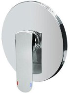 Mereo Shower mixer without diverter, Mada, Mbox, round cover, chrome - Tap
