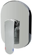 Mereo Shower mixer without diverter, Mada, Mbox, oval cover, chrome - Tap