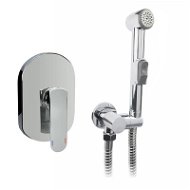 Mereo Soaking mixer with bidet shower, Mada, Mbox, oval cover, chrome - Tap