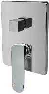 Mereo Shower mixer with diverter, Mada, Mbox, square cover, chrome - Tap