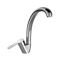 Mereo Sink mixer, Zuna, with arm above lever, height 280 mm, chrome - Tap