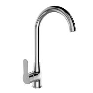 Mereo Sink mixer, Zuna, with arm above lever, height 346 mm, chrome - Tap