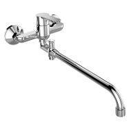 Mereo Wall-mounted mixer tap for residential core, Zuna, 150 mm, with 18 mm - 330 mm arm, without ac - Tap